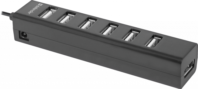 Defender Универсальный USB разветвитель Quadro Swift USB2.0, 7 портов Defender Quadro Swift USB2.0 Defender Универсальный USB разветвитель Quadro Swift USB2.0, 7 портов Defender Quadro Swift USB2.0