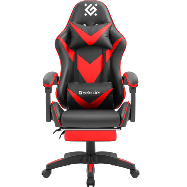 Defender Игровое кресло Minion Чер/Крас,класс 4,PU,подножка Defender 64325 Defender Игровое кресло Minion Чер/Крас,класс 4,PU,подножка Defender 64325