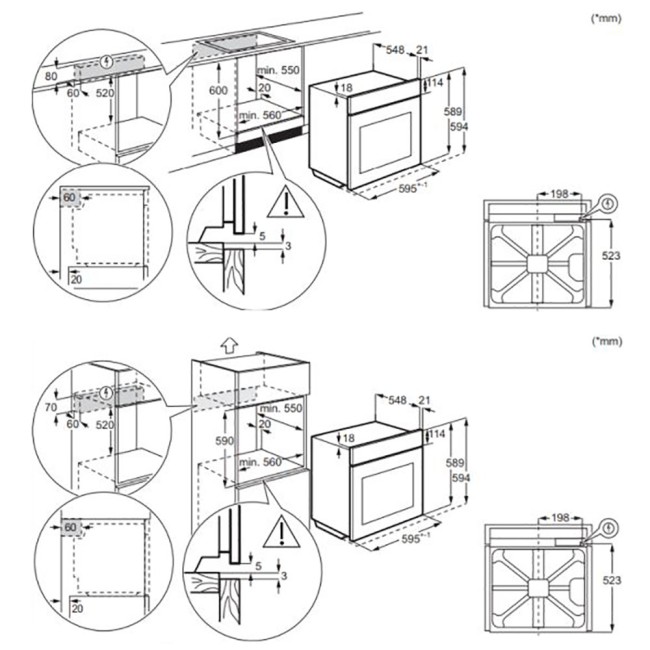 Встраиваемый духовой шкаф ELECTROLUX EOF5C50V