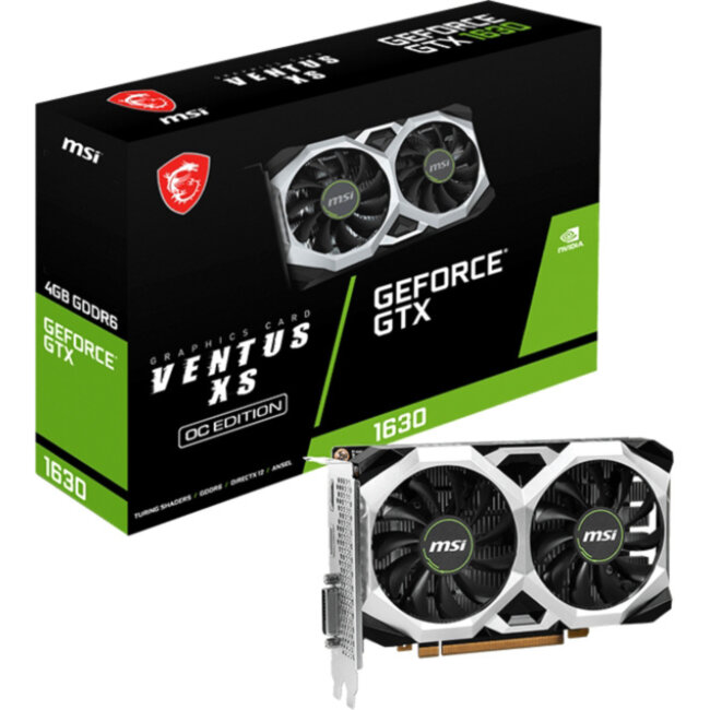 Видеокарта MSI GeForce GTX 1630 VENTUS XS 4G OC Видеокарта MSI GeForce GTX 1630 VENTUS XS 4G OC