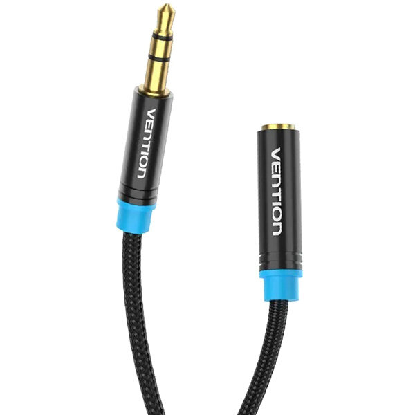 Кабель-удлинитель Vention аудио  Jack 3,5 mm M/Jack 3,5 mm F - 1 м Vention VAB-B06-B100-M
