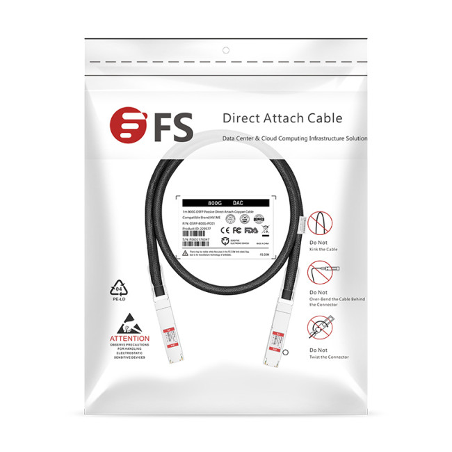 Твинаксиальный медный кабель OSFP 800G-PC005