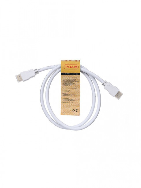 Кабель цифровой HDMI19M to HDMI19M, V1.4+3D, 1m, TV-COM <CG150SW-1M>белый TV-COM HDMI (m) - HDMI (m) 1м