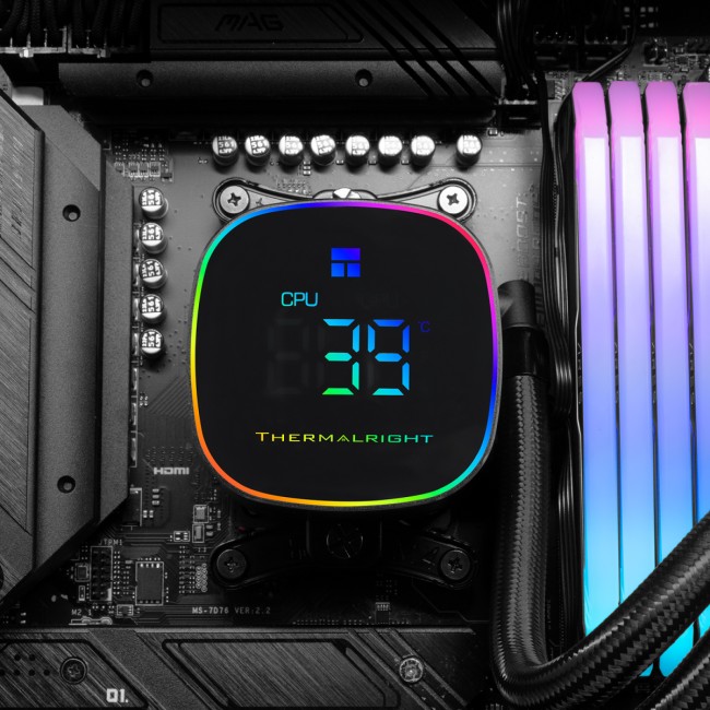 Система жидкостного охлаждения Thermalright Frozen Horizon 360 Digital Black Система жидкостного охлаждения Thermalright Frozen Horizon 360 Digital Black