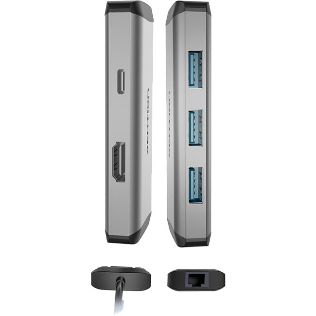 Мультифункциональный хаб Vention USB Type C 6 в 1 Vention CNCHB Мультифункциональный хаб Vention USB Type C 6 в 1 Vention CNCHB