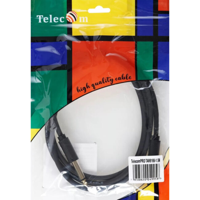 Кабель-соединит 6.35ST(M)/6.35 ST(M), 1.5м, Telecom PRO <TAV6166-1.5M> VCOM TAV6166-1.5M