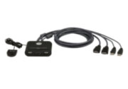 2-Port USB FHD HDMI Cable KVM Switch ATEN CS22HF 2-Port USB FHD HDMI Cable KVM Switch ATEN CS22HF