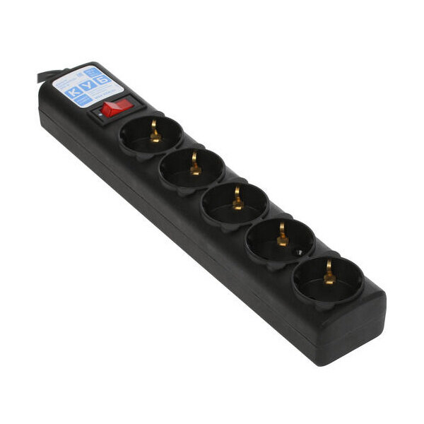 Фильтр-удлинитель Power Cube 1,9м д/подкл. к UPS(C14) 5 роз., 10А черный/граффит Электрическая мануфактура SPG5-B2