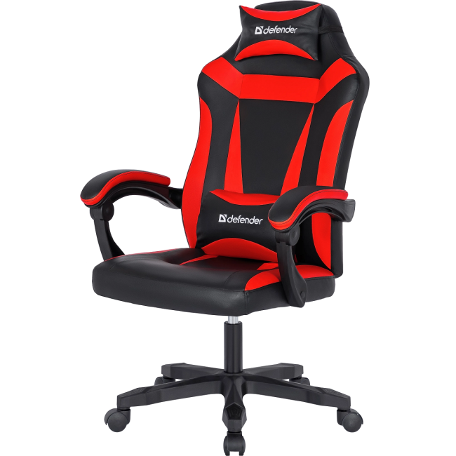 Defender Игровое кресло Master Черный/Красный,полиуретан,50мм Defender 64359 Defender Игровое кресло Master Черный/Красный,полиуретан,50мм Defender 64359