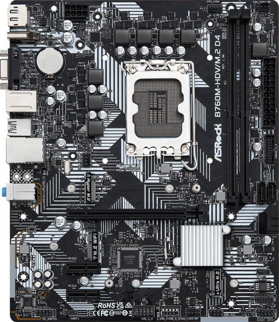 Материнская плата ASRock B760M-HDV/M.2 D4 Материнская плата ASRock B760M-HDV/M.2 D4