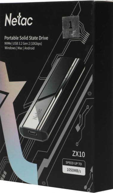 Накопитель SSD Netac NT01ZX10-001T-32BK Накопитель SSD Netac NT01ZX10-001T-32BK