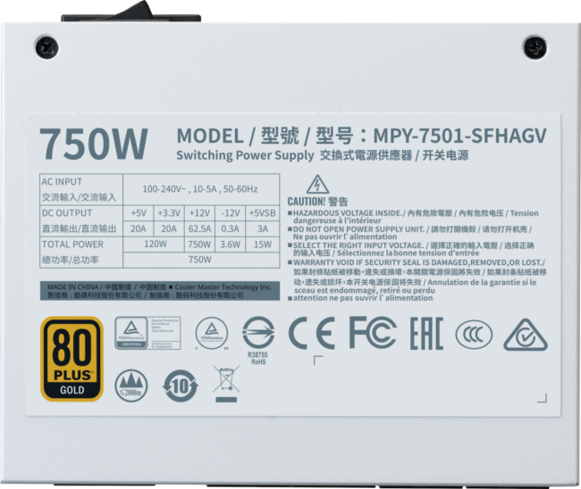 Блок питания 750Вт Cooler Master V SFX Gold 750W Блок питания 750Вт Cooler Master V SFX Gold 750W