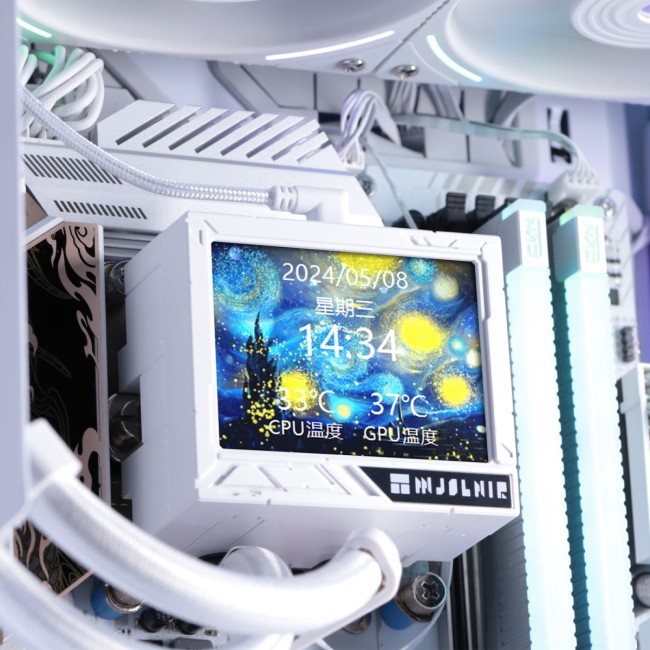 Водяное охлаждение для процессора Thermalright Mjolnir Vision 360 White Водяное охлаждение для процессора Thermalright Mjolnir Vision 360 White