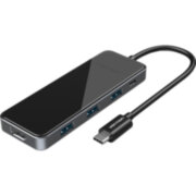 Мультифункциональный хаб Vention USB-C > HDMI v2.0/3xUSB 3.0 OTG/PD Vention THPBB Мультифункциональный хаб Vention USB-C > HDMI v2.0/3xUSB 3.0 OTG/PD Vention THPBB