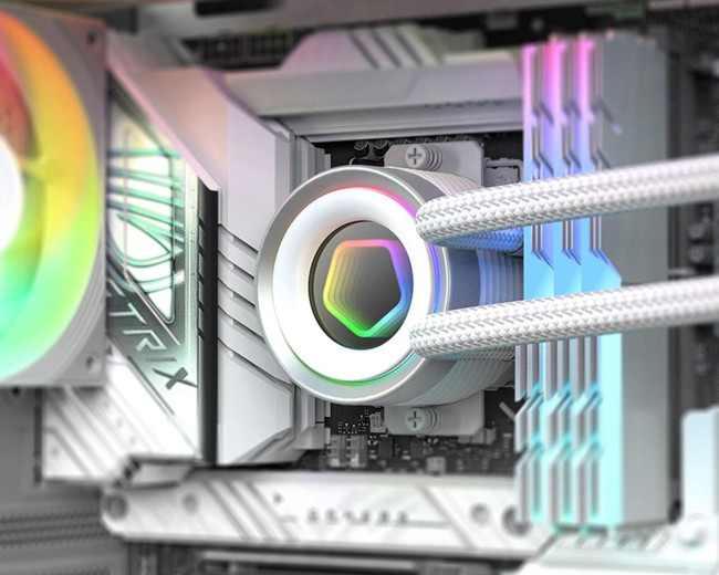 Система водяного охлаждения ID-COOLING FX240 INF WHITE Система водяного охлаждения ID-COOLING FX240 INF WHITE