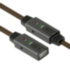 GCR Удлинитель активный 20.0m(10m+10M) USB 2.0 AM/AF GOLD с 2-мя усилителями сигнала Premium, 24/22 AWG, 44-050596 Greenconnect USB 2.0 Type-AM - USB 2.0 Type-AF 20м