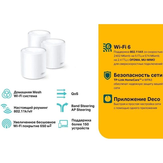 Роутер TP-Link Deco X60(3-pack)