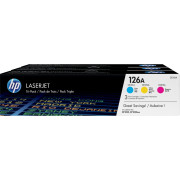 Тонер-картридж набор из 3 шт HP LaserJet 126A CYM Tri-Pack (CF341A)