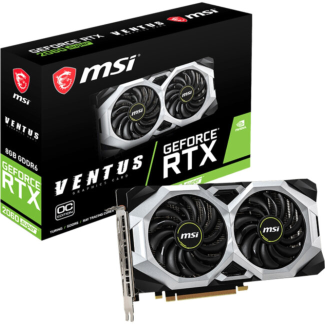Видеокарта MSI GeForce RTX 2060 SUPER VENTUS OC RU Видеокарта MSI GeForce RTX 2060 SUPER VENTUS OC RU
