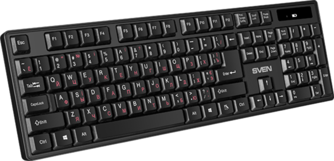 Беспроводная клавиатура SVEN KB-C2100W ((2,4 GHz, 104кл.) Sven KB-C2100W