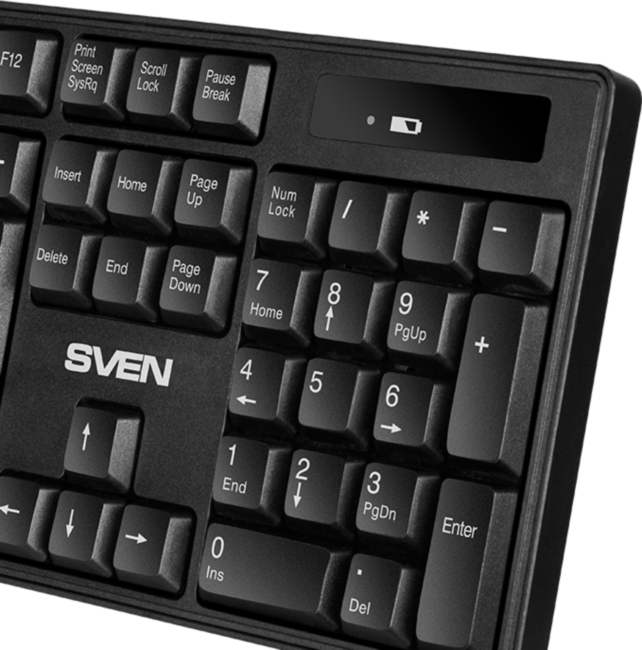 Беспроводная клавиатура SVEN KB-C2100W ((2,4 GHz, 104кл.) Sven KB-C2100W