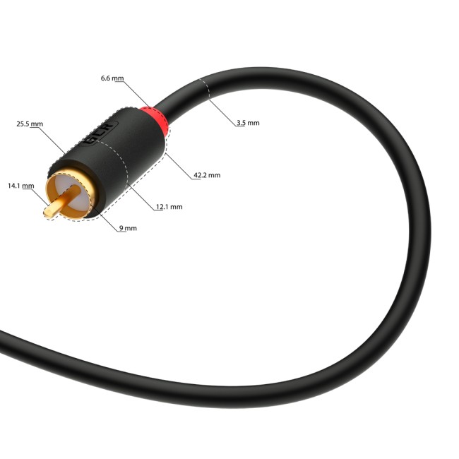 GCR Кабель 3.0m аудио 3 х RCA / 3 х RCA , GOLD, черный, GCR-51821 Greenconnect 3 х RCA - 3 х RCA 3м чёрный