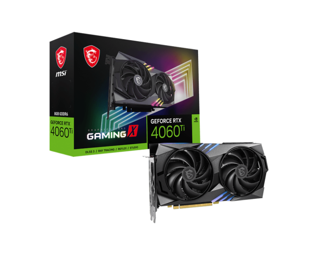 Видеокарта MSI GeForce RTX 4060 Ti GAMING 8G Видеокарта MSI GeForce RTX 4060 Ti GAMING 8G