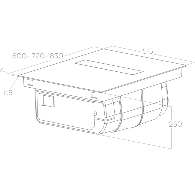 Варочная панель с вытяжкой ELICA ELICA NIKOLATESLA VELVET BL/A/83-PRF0196872 Варочная панель с вытяжкой ELICA ELICA NIKOLATESLA VELVET BL/A/83-PRF0196872