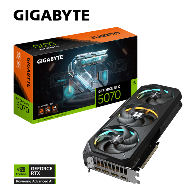 Видеокарта GIGABYTE GV-N5070GAMING OC-12GD Видеокарта GIGABYTE GV-N5070GAMING OC-12GD