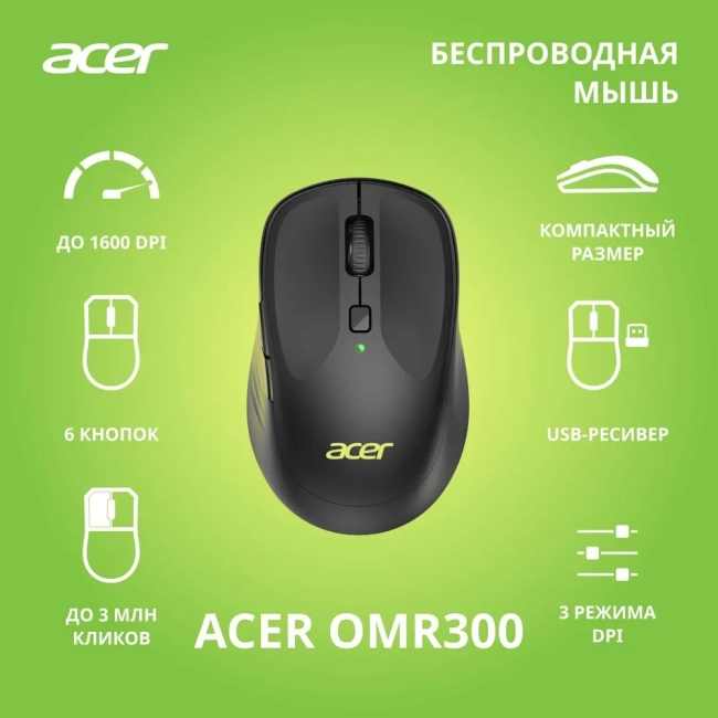 Мышь компьютерная Acer ZL.MCECC.01R