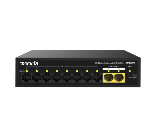 Коммутатор 10PORT Tenda S110GPC Коммутатор 10PORT Tenda S110GPC
