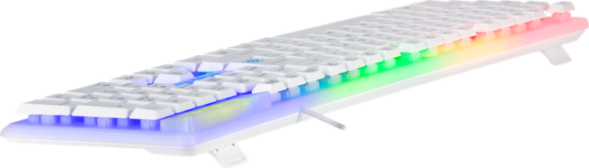 Defender Проводная игровая клавиатура White GK-172 RU,радуж. подсветка,104 кнопки Defender 45172