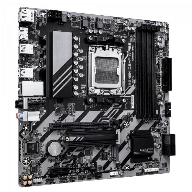 Материнская плата Gigabyte B840M D3HP WF6E Материнская плата Gigabyte B840M D3HP WF6E