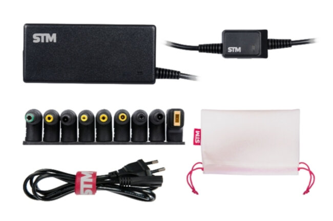 Универсальный адаптер для ноутбуков на 65Ватт STM BLU 65