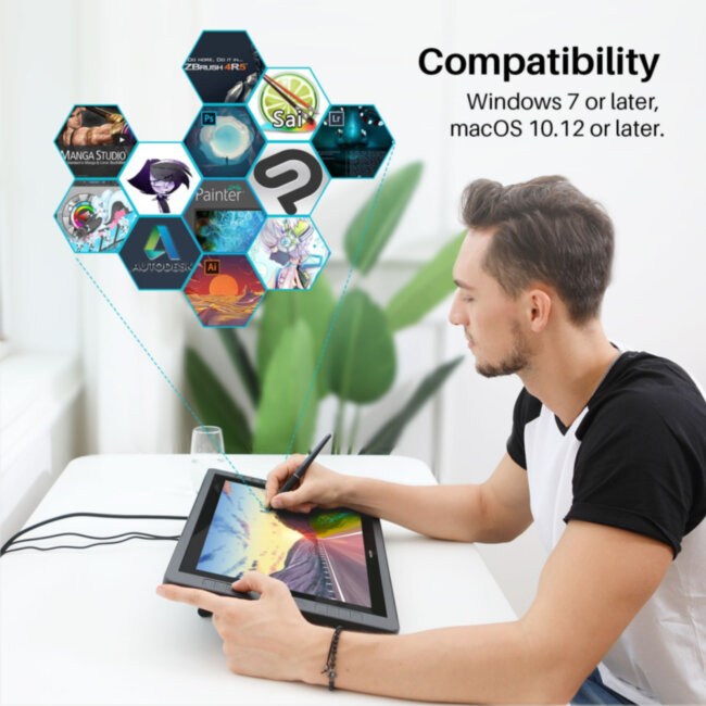 Интерактивный дисплей Huion KAMVAS Pro 20 Интерактивный дисплей Huion KAMVAS Pro 20