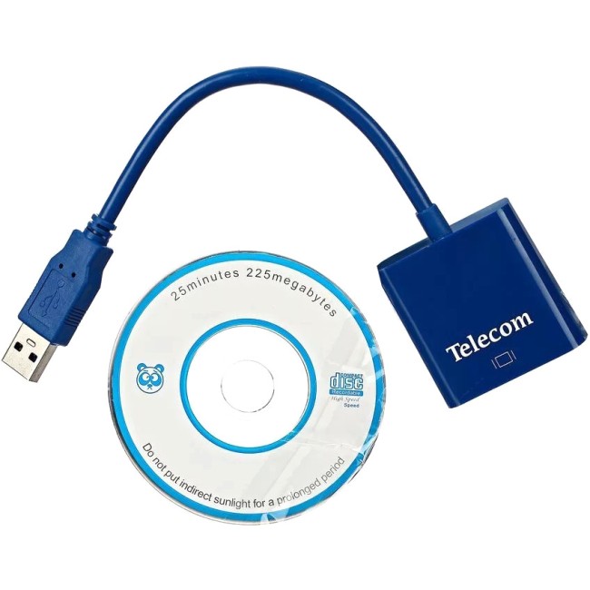 Адаптер USB 3.0 -> VGA-F display adapter Telecom <TA710> VCOM TA710 Адаптер USB 3.0 -> VGA-F display adapter Telecom <TA710> VCOM TA710