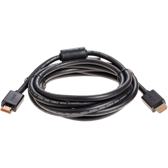 Кабель HDMI-19M --- HDMI-19M ver 2.0+3D/Ethernet ,3m, 2 фильтраTelecom <TCG215F-3M> VCOM TCG215F-3M Кабель HDMI-19M --- HDMI-19M ver 2.0+3D/Ethernet ,3m, 2 фильтраTelecom <TCG215F-3M> VCOM TCG215F-3M