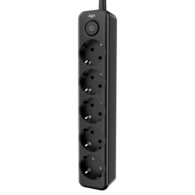 Cетевой фильтр AGNI плоский TP-FD5E-3m-black, 5 розеток Schuko, чёрный, кабель 3 метра, мощность нагрузки 4000 Вт, 16А, заземление, защита от короткого замыкания, сечение кабеля 3 х 1.5 кв.мм., размер 279x54x40 мм. AGNI TP-FD5E-3m-black Cетевой фильтр AGNI плоский TP-FD5E-3m-black, 5 розеток Schuko, чёрный, кабель 3 метра, мощность нагрузки 4000 Вт, 16А, заземление, защита от короткого замыкания, сечение кабеля 3 х 1.5 кв.мм., размер 279x54x40 мм. AGNI TP-FD5E-3m-black
