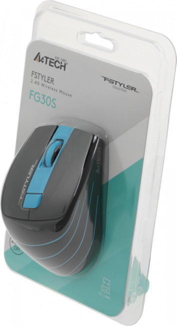 Мышь A4Tech FG30S BLUE Мышь A4Tech FG30S BLUE