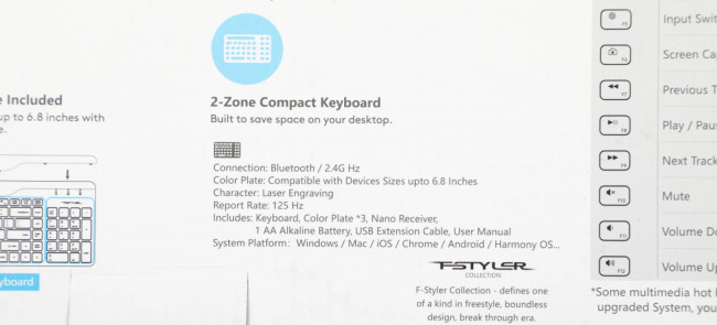 Клавиатура A4Tech FBK25 BLACK Клавиатура A4Tech FBK25 BLACK