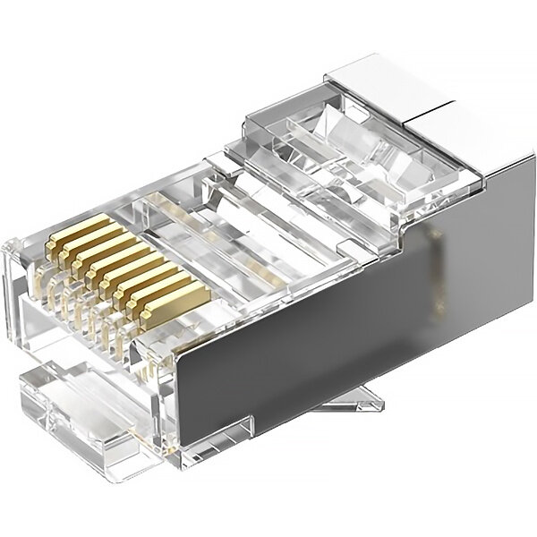 Коннектор Vention RJ45 (8p8c), FTP, cat. 6, под витую пару, экранированный (50шт.) Vention IDCR0-50