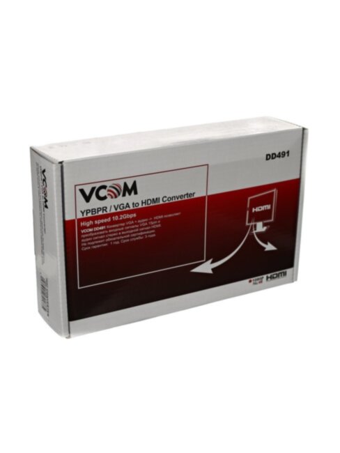 Конвертер VGA+аудио => HDMI, VCOM <DD491> VCOM  VGA+аудио => HDMI