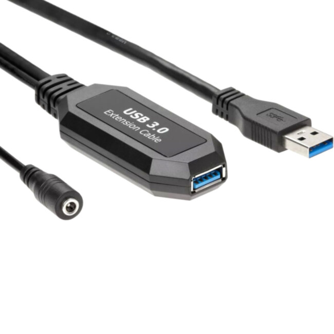 Кабель-адаптер USB3.0-repeater, удлинительный активный <Am-->Af> 15м VCOM <CU827-15M> Кабель VCOM 15 м (CU827-15M)