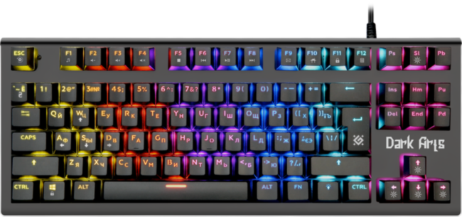 Defender Механическая клавиатура Dark Arts GK-375 RU,Rainbow,87 клавиш Defender 45375