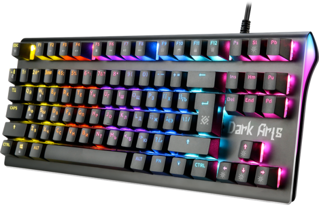 Defender Механическая клавиатура Dark Arts GK-375 RU,Rainbow,87 клавиш Defender 45375