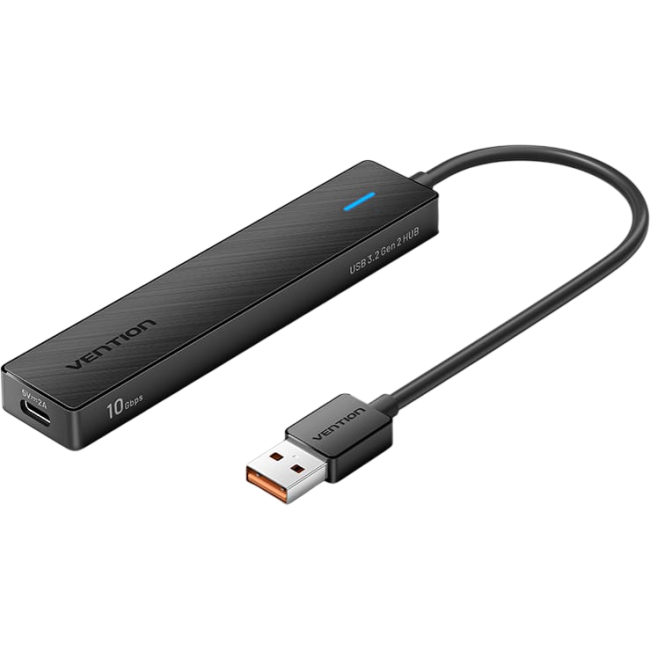 Концентратор Vention USB 3.2 Gen 2 AM/ 2хUSB-C/ 2хUSB-A Черный - 0.15м. Vention CHSBB Концентратор Vention USB 3.2 Gen 2 AM/ 2хUSB-C/ 2хUSB-A Черный - 0.15м. Vention CHSBB