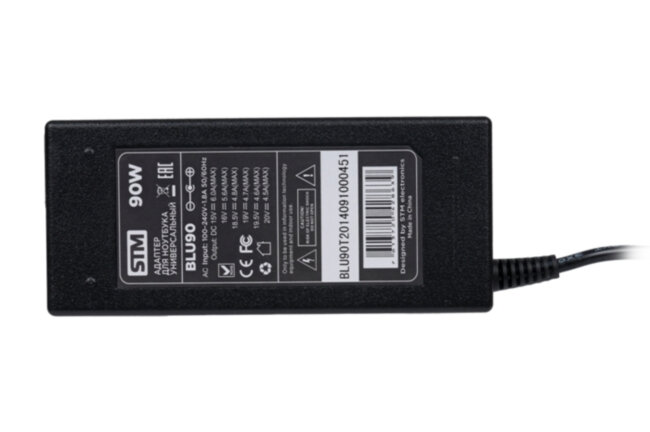 Универсальный адаптер для ноутбуков на 90Ватт STM BLU 90