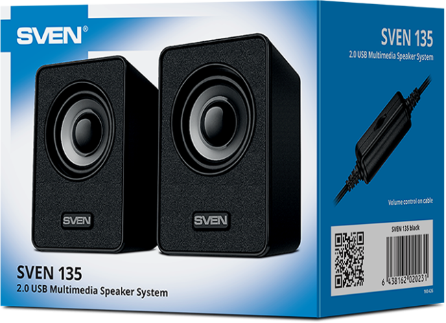 АС SVEN 135, черный (6 Вт, питание USB) Sven 135