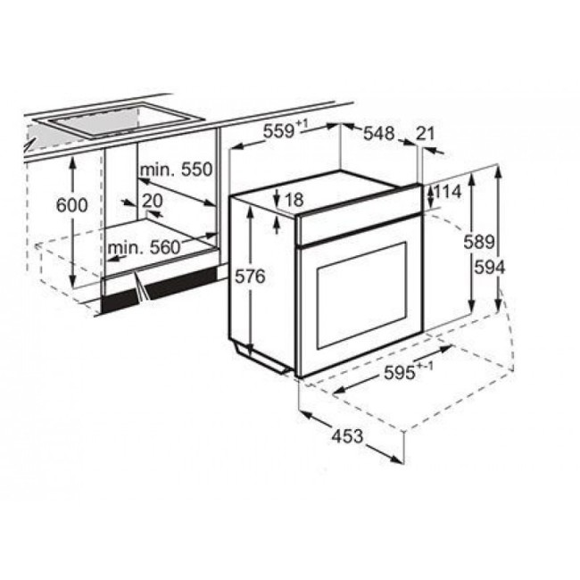 Встраиваемый духовой шкаф Electrolux EOD5F71Z