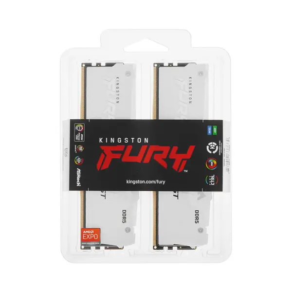 Память оперативная Kingston FURY Beast White RGB EXPO KF560C30BWEAK2-32 Память оперативная Kingston FURY Beast White RGB EXPO KF560C30BWEAK2-32